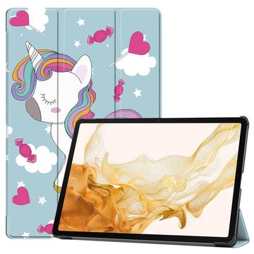 Funda Inteligente de Tres Pliegues para Samsung Galaxy Tab S10+ - Unicornio