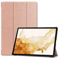 Funda Inteligente de Tres Pliegues para Samsung Galaxy Tab S10+ - Rosa Dorado
