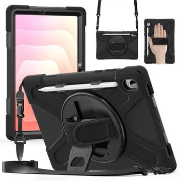 Funda con Correa de Mano Heavy Duty 360 para Samsung Galaxy Tab S11 - Negro
