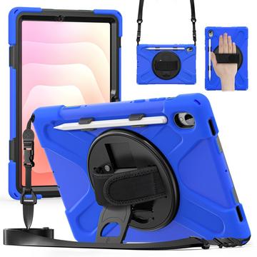 Funda con Correa de Mano Heavy Duty 360 para Samsung Galaxy Tab S11 - Azul / Negro