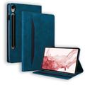Funda Folio Samsung Galaxy Tab S11/S10 Lite/S10 FE/S9 FE/S9/S8/S7 Business Style - Azul