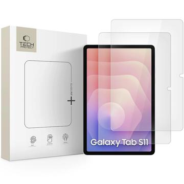 Protector de pantalla de vidrio templado Samsung Galaxy Tab S11 Tech-Protect Glass Fit+ - 2 uds. - Claro