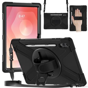 Funda con Correa de Mano Heavy Duty 360 para Samsung Galaxy Tab S11 Ultra - Negro