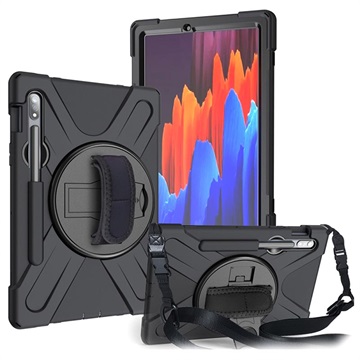 iPad 10.2 Heavy Duty 360 Case with Hand Strap - Black