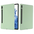 Funda de Silicona Liquid para Samsung Galaxy Tab S8/S7 (Embalaje abierta - Excelente) - Verde