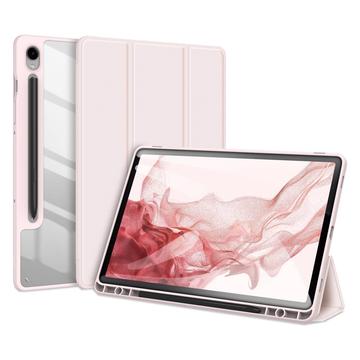 Funda Inteligente de Tres Pliegues Dux Ducis Toby para Samsung Galaxy Tab S9 - Rosa Claro