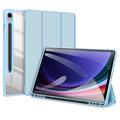 Funda Inteligente de Tres Pliegues Dux Ducis Toby para Samsung Galaxy Tab S9 FE - Azul Bebé