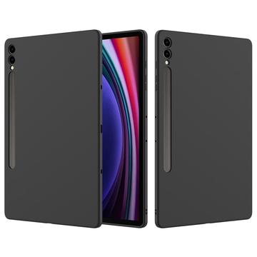 Funda de Silicona Liquid para Samsung Galaxy Tab S9+/S9 FE+ (Embalaje abierta - Satisfactoria) - Negro