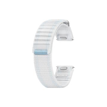 Correa de tela Samsung Galaxy Watch 4/4 Classic/5/5 Pro/6/6 Classic/7/FE - M/L - Blanca / Azul