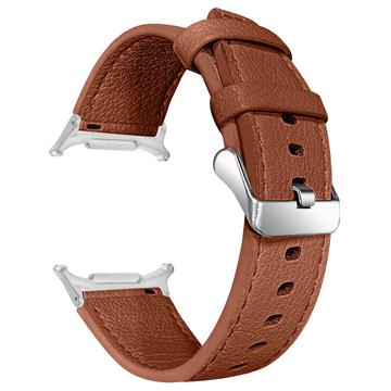 Correa de Piel con Conectores para Samsung Galaxy Watch Ultra - 47mm - Marrón