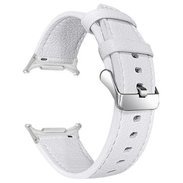 Correa de Piel con Conectores para Samsung Galaxy Watch Ultra - 47mm - Blanco