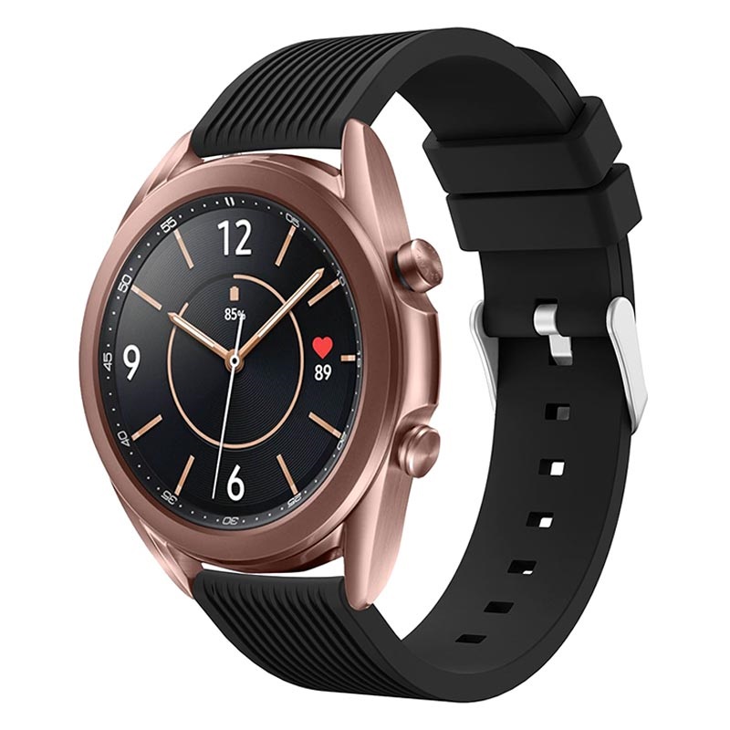 Correa de Silicona para Samsung Galaxy Watch3 - 41mm - Negro