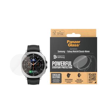 Protector de pantalla de cristal templado Samsung Galaxy Watch8 Classic PanzerGlass - 46mm - Transparente