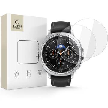Protector de pantalla de vidrio templado Samsung Galaxy Watch8 Classic Tech-Protect Glass Fit+ - 46mm - 2 uds. - Claro
