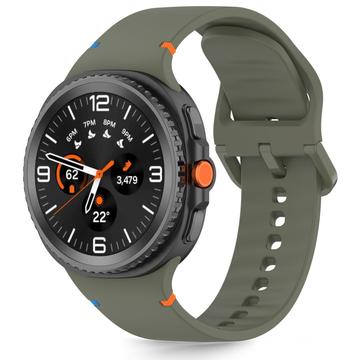 Correa de silicona Tech-Protect para Samsung Galaxy Watch8/Watch8 Classic - 40mm/44mm/46mm - Verde militar