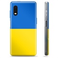 Funda TPU con bandera de Ucrania para Samsung Galaxy Xcover Pro - Amarillo y azul claro