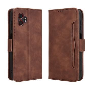 Funda tipo billetera con tarjetero para Samsung Galaxy XCover7 Pro - Marrón