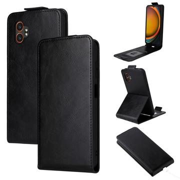 Funda abatible vertical con soporte Samsung Galaxy XCover7 Pro - Negro