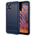 Carcasa de TPU Cepillada para Huawei P20 Pro - Fibra de Carbono - Negro