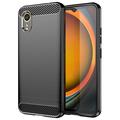 Carcasa de TPU Brushed para Samsung Galaxy Xcover7 - Fibra de Carbono