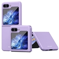 Carcasa de Plástico Engomado para Samsung Galaxy Z Flip5 - Púrpura