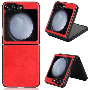 Funda de Plástico Revestido para Samsung Galaxy Z Flip6 - Rojo