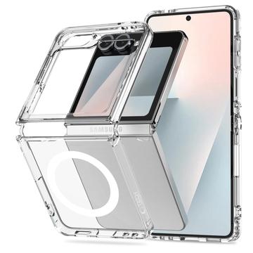 Carcasa Híbrida Magnética Tech-Protect Flexair para Samsung Galaxy Z Flip6/Flip7 FE - Transparente