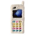 Funda de felpa retro Samsung Galaxy Z Flip6 con teclas de marcación bordadas