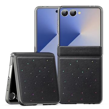 Funda con estampado de estrellas Samsung Galaxy Z Flip7 Dux Ducis Stex - Negro