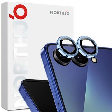 Samsung Galaxy Z Flip7 Northjo Juego de protectores de lentes para cámaras - Azul