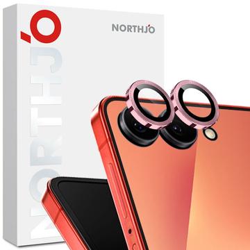Samsung Galaxy Z Flip7 Northjo Juego de protectores de lentes para cámaras - Rosa