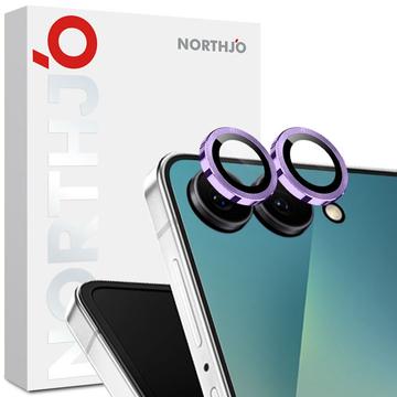 Samsung Galaxy Z Flip7 Northjo Juego de protectores de lentes para cámaras - Púrpura