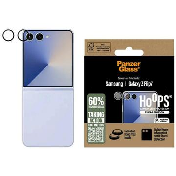 Protector de lente de cámara Samsung Galaxy Z Flip7 PanzerGlass Hoops - Transparente