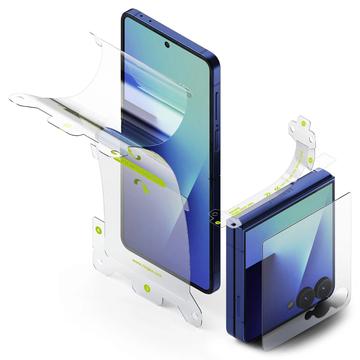 Samsung Galaxy Z Flip7 Ringke 3-en-1 Pro Protección Set - Claro - 3 Pcs.