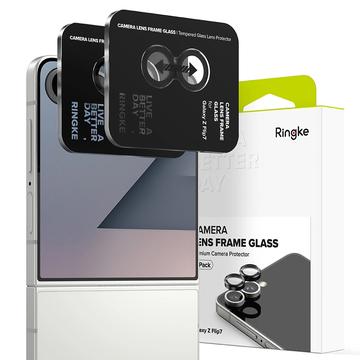 Protector Vidro Templado para Lente Cámara Ringke para Samsung Galaxy Z Flip7 - 2 Piezas - Negro