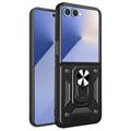Funda híbrida con anillo giratorio y protector de cámara para Samsung Galaxy Z Flip7