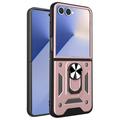 Funda híbrida con anillo giratorio y protector de cámara para Samsung Galaxy Z Flip7