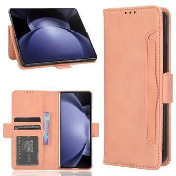 Funda Estilo Cartera Cardholder Serie para Samsung Galaxy Z Fold6 - Rosa
