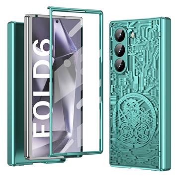 Funda de plástico galvanoplastia Samsung Galaxy Z Fold6 Mechanical Legend - Verde
