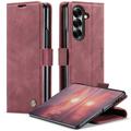 Funda Caseme Serie 013 para Samsung Galaxy Z Fold7 - Estilo Cartera - Vino Tinto