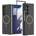 Funda delgada magnética Samsung Galaxy Z Fold7 GKK con protector de pantalla de cristal templado - Negro