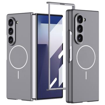 Funda delgada magnética Samsung Galaxy Z Fold7 GKK con protector de pantalla de cristal templado - Gris