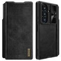 Funda con Tapa Nillkin Qin Pro para Samsung Galaxy Z Fold7 - Negro