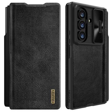 Funda con Tapa Nillkin Qin Pro para Samsung Galaxy Z Fold7 - Negro