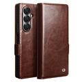 Funda Clásica de Cuero Qialino para Samsung Galaxy Z Fold7 - Estilo Cartera