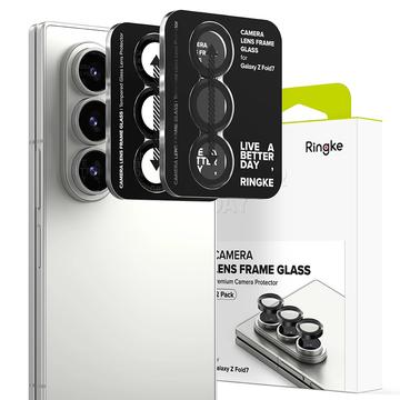 Protector Vidro Templado para Lente Cámara Ringke para Samsung Galaxy Z Fold7 - 2 Piezas - Negro