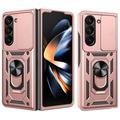 Funda híbrida con anillo giratorio y protector de cámara para Samsung Galaxy Z Fold7