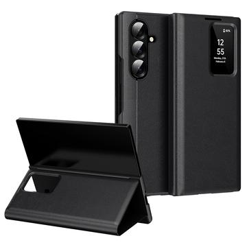 Funda Samsung Galaxy Z Fold7 Smart Clear View Flip con ranura para tarjetas - Negro