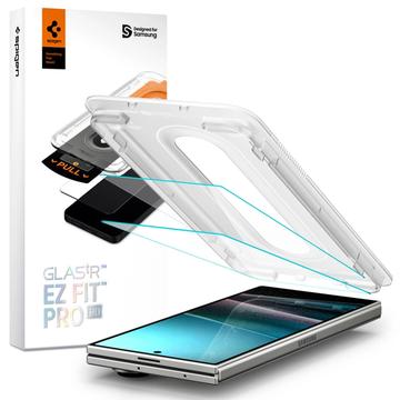 Protector de pantalla de vidrio templado Samsung Galaxy Z Fold7 Spigen Glas.tR EZ Fit Pro - 2 Uds. - Transparente