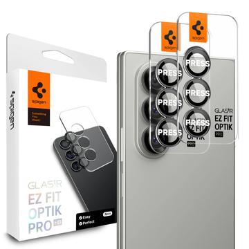 Spigen Glas.tR Ez Fit Optik Pro Protector para Lente de Cámara para Samsung Galaxy Z Fold7 - 2 Uds. - Negro